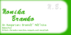 monika branko business card